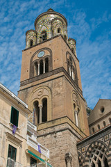 Fototapeta na wymiar Campanile della cattedrale di Sant'Andrea ad Amalfi