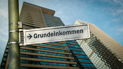 Schild 358 - Grundeinkommen