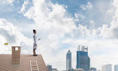 Woman doctor is ready to help the whole city