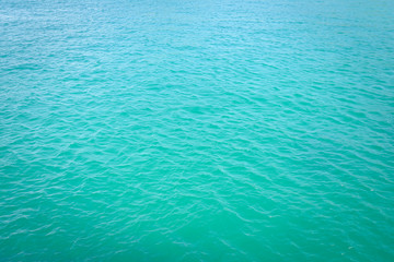 Blue sea surface with waves
