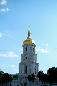 Beautiful orthodox church in Kyiv, Ukraine