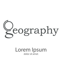 Logotipo Geography en color gris