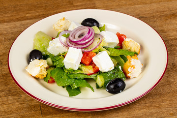 Greek salad with feta