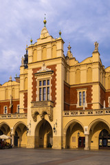 Krakow, Poland - Cracow Old Town, historic Cloth Hall at the Main Market Square