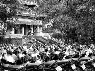 BW Temple and scooters, Saigon
