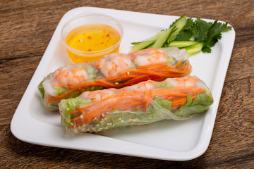 Vietnamese Spring roll with prawn