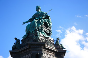 Fototapeta na wymiar Part of the monument to Maria Theresa in the center of Vienna, Austria, Europe
