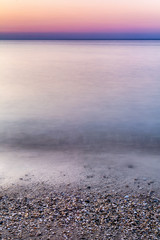 Fototapeta premium Abstract blurry dramatic Sunset in Long Exposure for background 