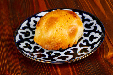 Uzbek traditional samosa