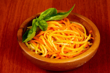 Salad with carrot and radish