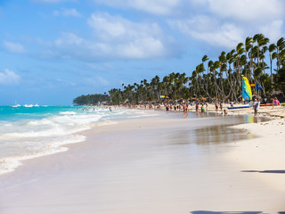 Karibik, große Antillen,  Dominikanische Republik, Region Punta Cana  Strand bei Ounta Cana; Playa del Cortecito