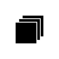 Layers vector icon, paper symbol. Simple illustration, flat design for site or mobile app