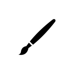 Paint brush vector icon, art symbol. Simple illustration, flat design for site or mobile app
