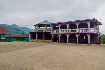 Buildings in Yalambojoch village, Guatemala