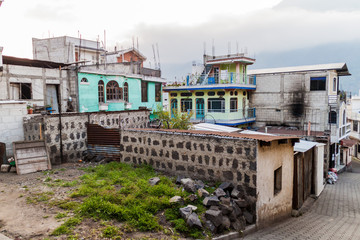 Houses in Santiago Atitlan village, Guatemala