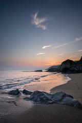 Tranquil Sunset, Hemmick Beach, Cornwall