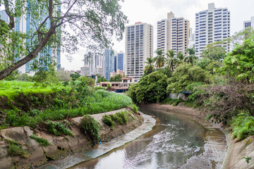 Quebrada Iguana creek in Panama City