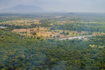 Landscape near Sigiriya, Sri Lanka.