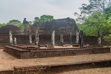 Fototapeta premium Potgul Vihara in the ancient city Polonnaruwa, Sri Lanka