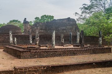 Potgul Vihara in the ancient city Polonnaruwa, Sri Lanka