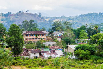 ELLA, SRI LANKA - JULY 14,2016: View of a part of Ella village, Sri Lanka