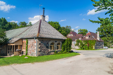 Fototapeta na wymiar Krimulda village in Gauja National Park, Latvia