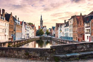 Acrylic prints Brugges Bruges skyline