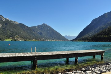 Fototapeta na wymiar Achensee in Tirol, Österreich