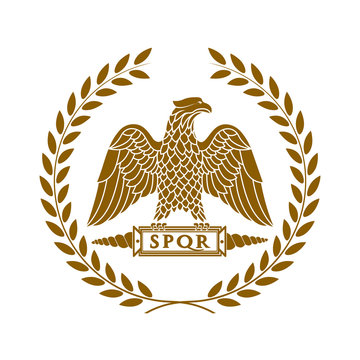Naklejki Logo of the Roman eagle.