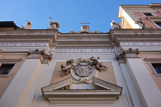San Silvestro Church in Rome, Italy