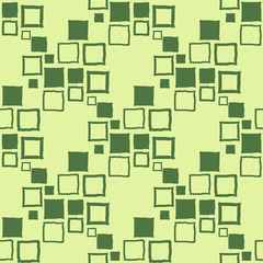 Geometric seamless pattern. Square with uneven edges