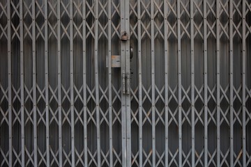 steel door folding steel door texture pattern and background.