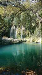 Kursunlu Waterfall or Kursunlu Salalesi in Antalya, Turkey