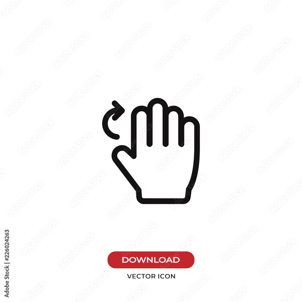 Poster rotate cursor icon vector