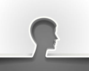 Creative idea hand art banner. Vector illustration