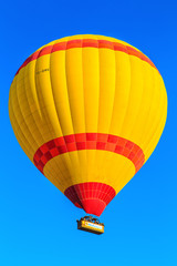 Naklejka premium Hot air balloon in the sky over Cappadocia.