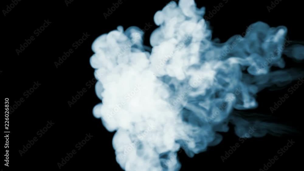 Poster 3d render of smoke simulation isolated on a black background for visual effects with smoke. 12