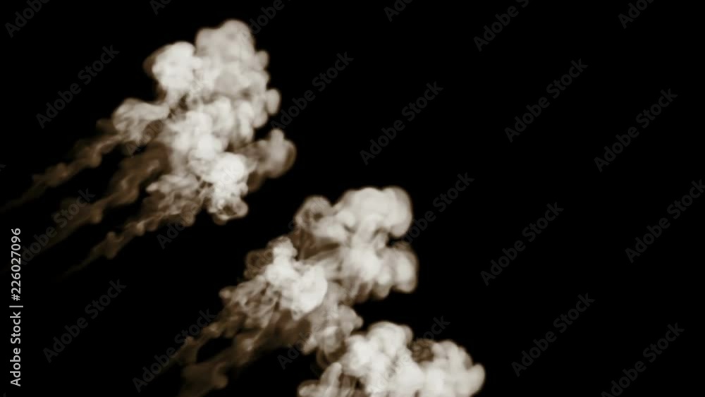 Poster 3d render of smoke simulation on a black background for visual effects with smoke. 1