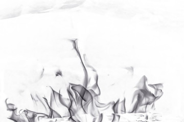 Abstract fire on white background