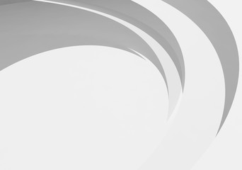 White round interior background. Abstract 3d