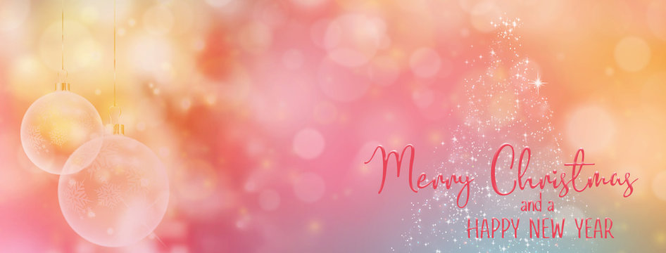Christmas and New Year Holiday background banner with seasonal quote. Scales to facebook size. Perfect for social media influencers and bloggers.