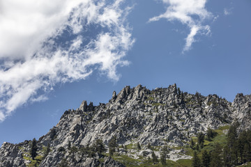 A mountain peak at South Lake Tahoe