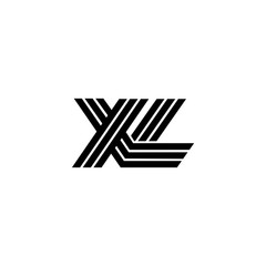 Vector Logo Letters XL Lines