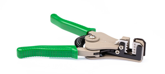 Adjustable wire stripper isolated on a white background