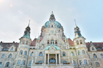 Fototapeta na wymiar Rathaus Hannover - Historischer Prachtbau - Neues Rathaus