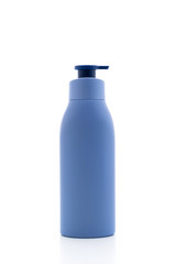 lotion,cream or bath gel bottle on white background