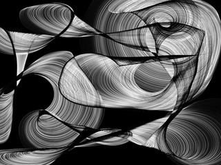 Fototapeta premium Abstrakcjonistyczny czarny i biały tło