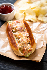 homemade lobster roll