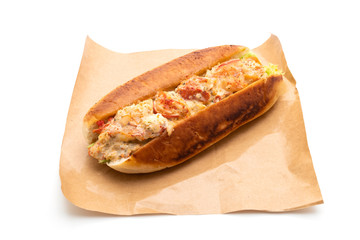 homemade lobster roll