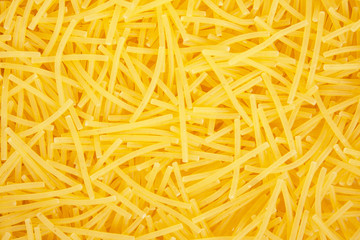 Background texture of vermicelli or pasta. Close up.